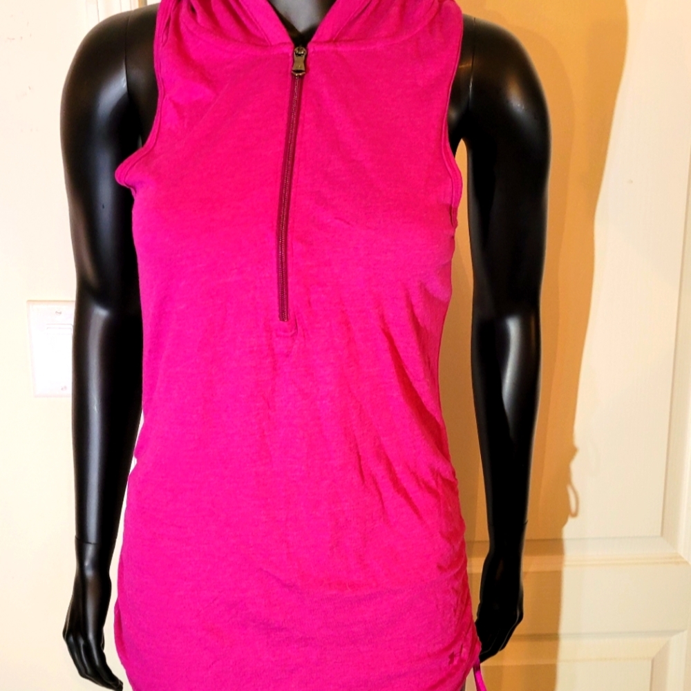 BRAND NEW ARMOUR WOMEN"S CC TRI-BLEND SLEEVELESS HOODY - Picture 3 of 16